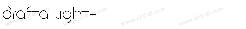 DraftA Light字体转换